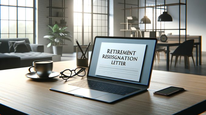 how to write a resignation letter for retirement