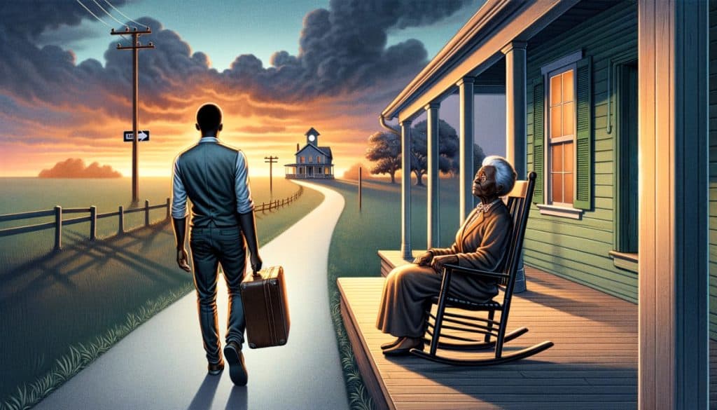 walking away from elderly parent